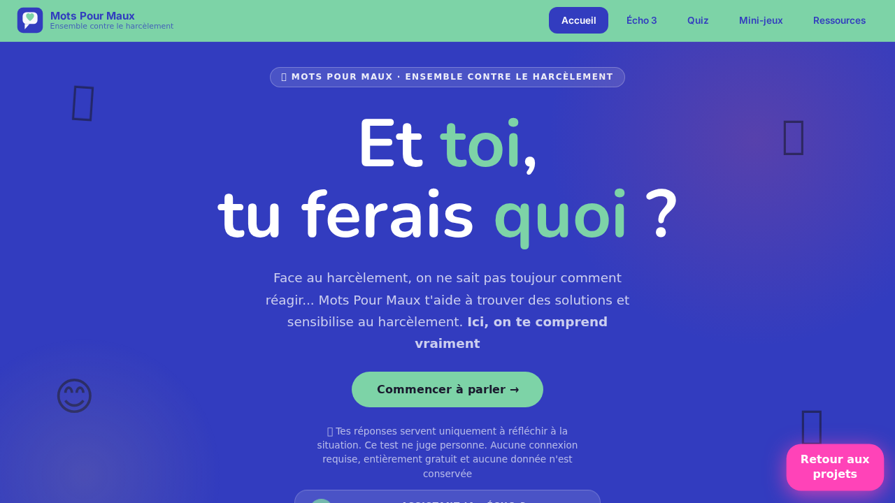 Aperçu Mots pour Maux
